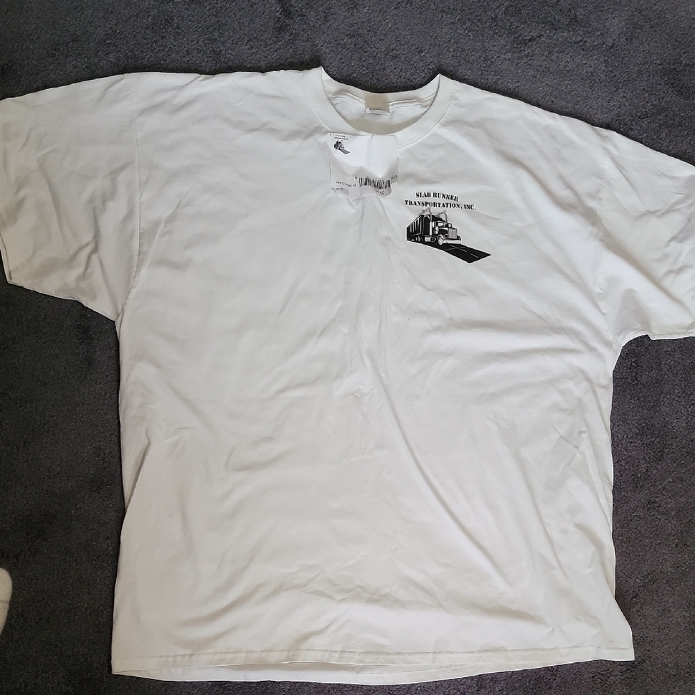 White Short Sleeve Tee with Graphic Design